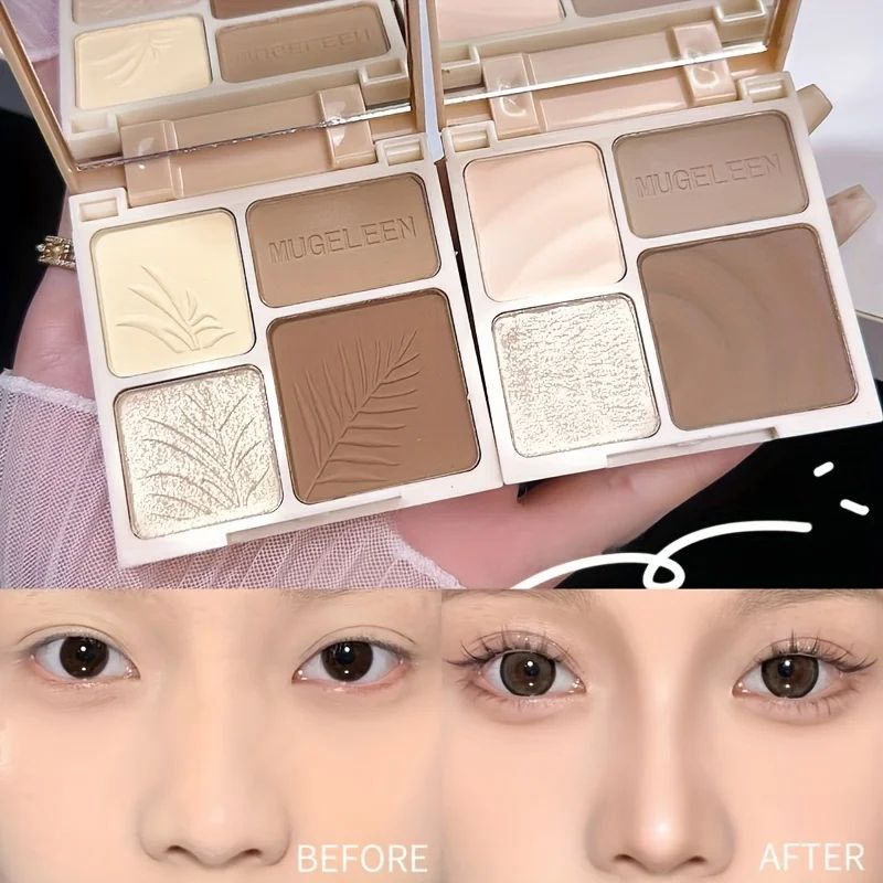 Matte Face Contour and Bronzer Palette – Long Lasting Shading & Highlight Powder