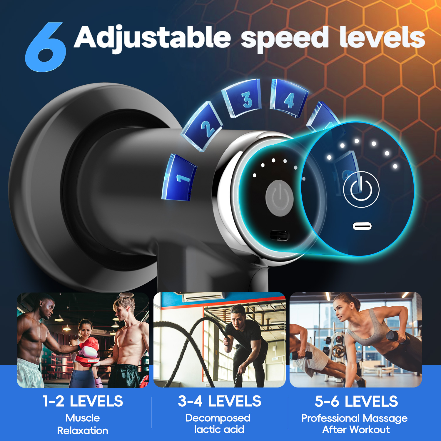 Full Body Rotation Electric Sculpting Machine, 5 Heads Cellulite Massager for Deep Relaxation, Back, Abdomen, Butt, Legs