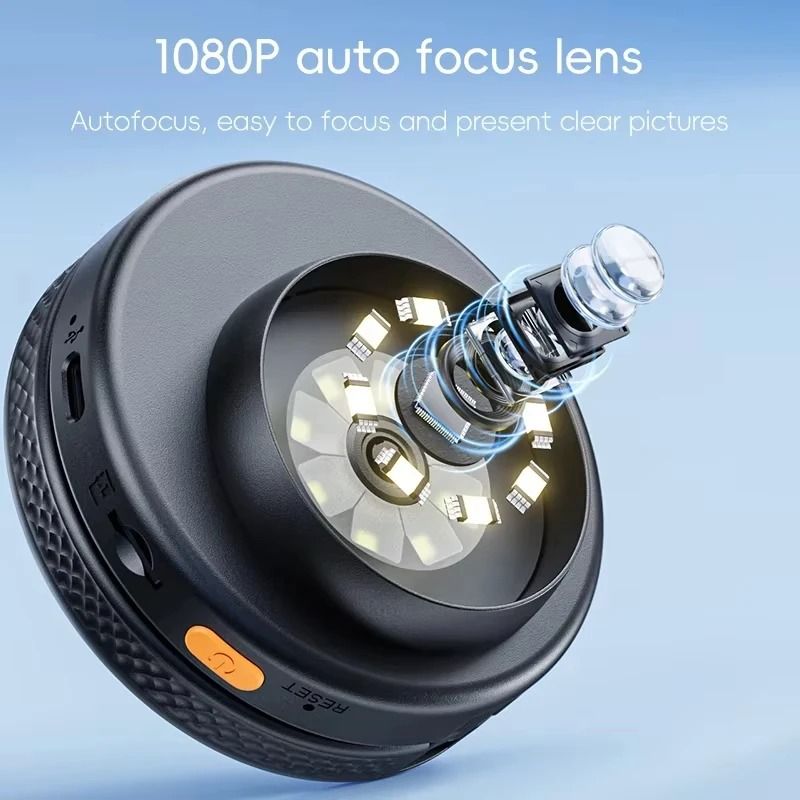500x Digital Handheld Microscope with 2 in IPS Screen – Professional Foldable Magnifier with 8 LED Lights