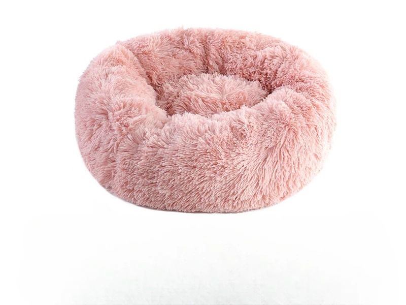 Plush Pet Nest Round Cat Dog Bed