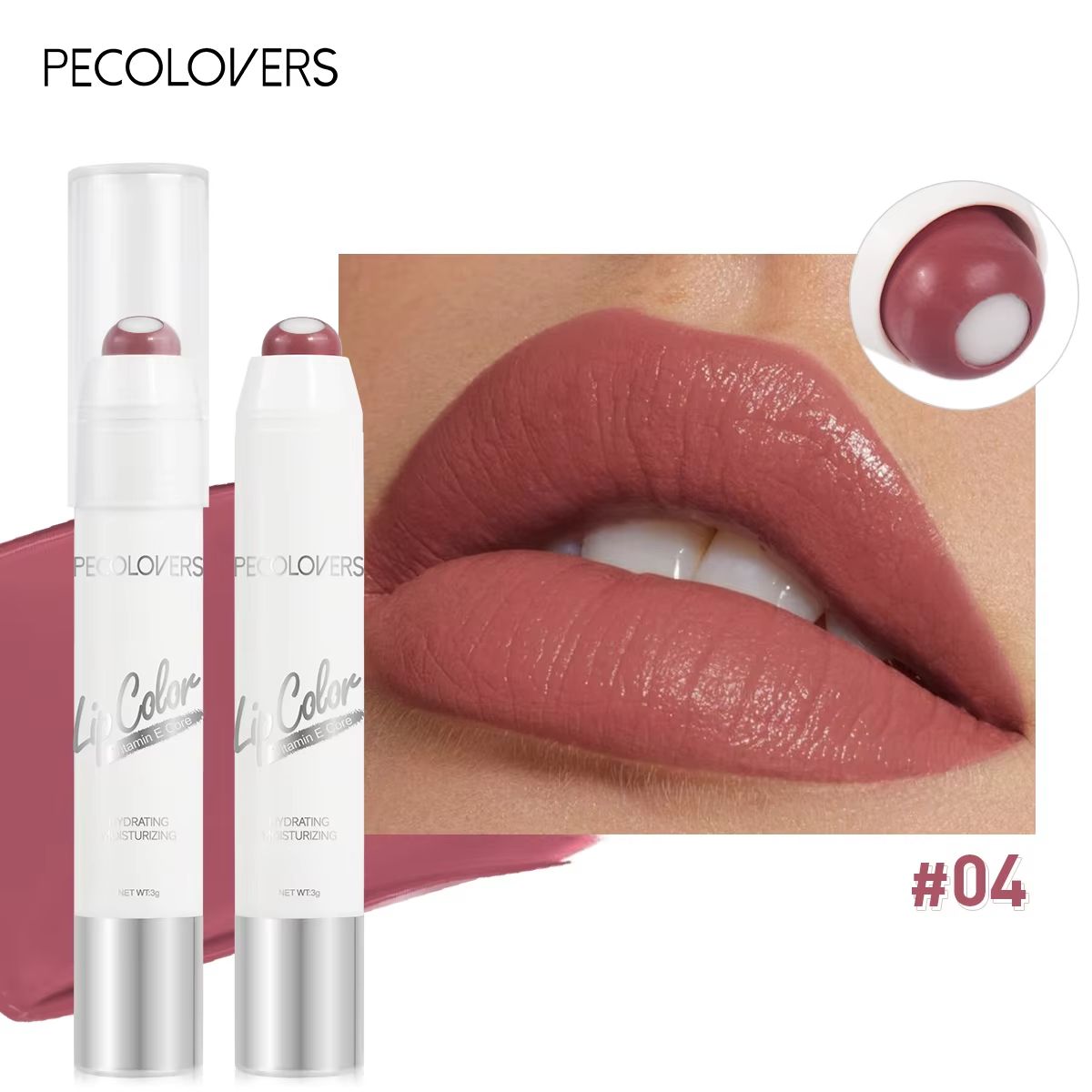 Moisturizing Rotating Lip Gloss Pen – Long Lasting Waterproof Gloss Lipstick