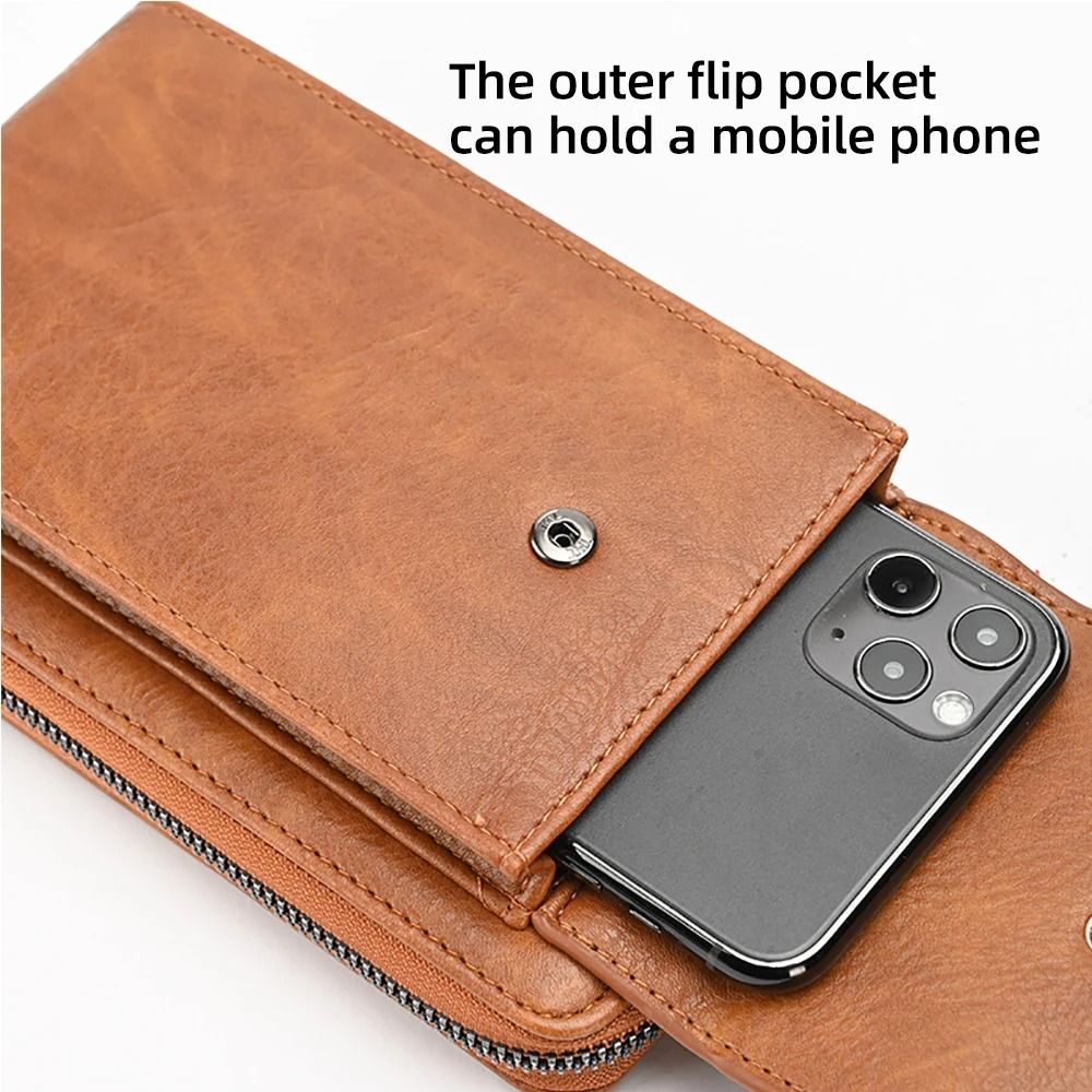 Fashionable Versatile Crossbody Mobile Phone Bag and Large-Capacity Coin Purse