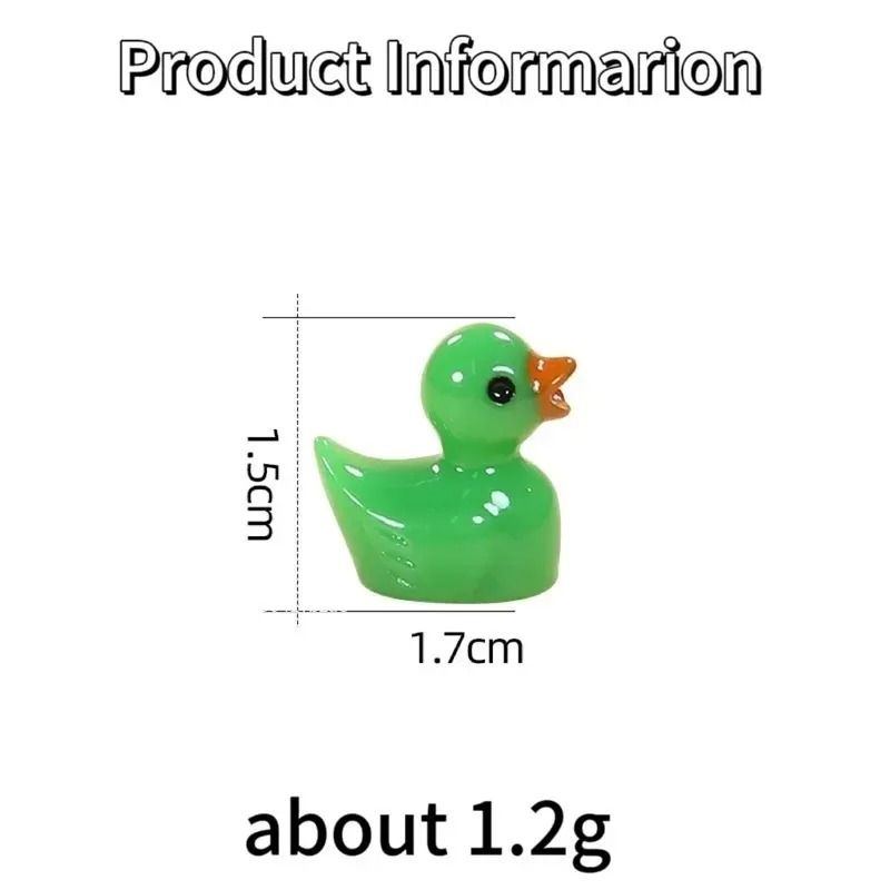Glow-in-the-Dark Mini Ducks – High-Definition Luminescent Micro-Sculptures