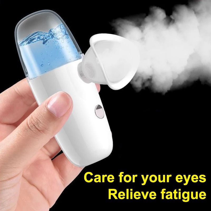 Eye Moistener Nano Spray Glasses Portable USB Charging Atomizer for Dry Eyes and Fatigue Relief
