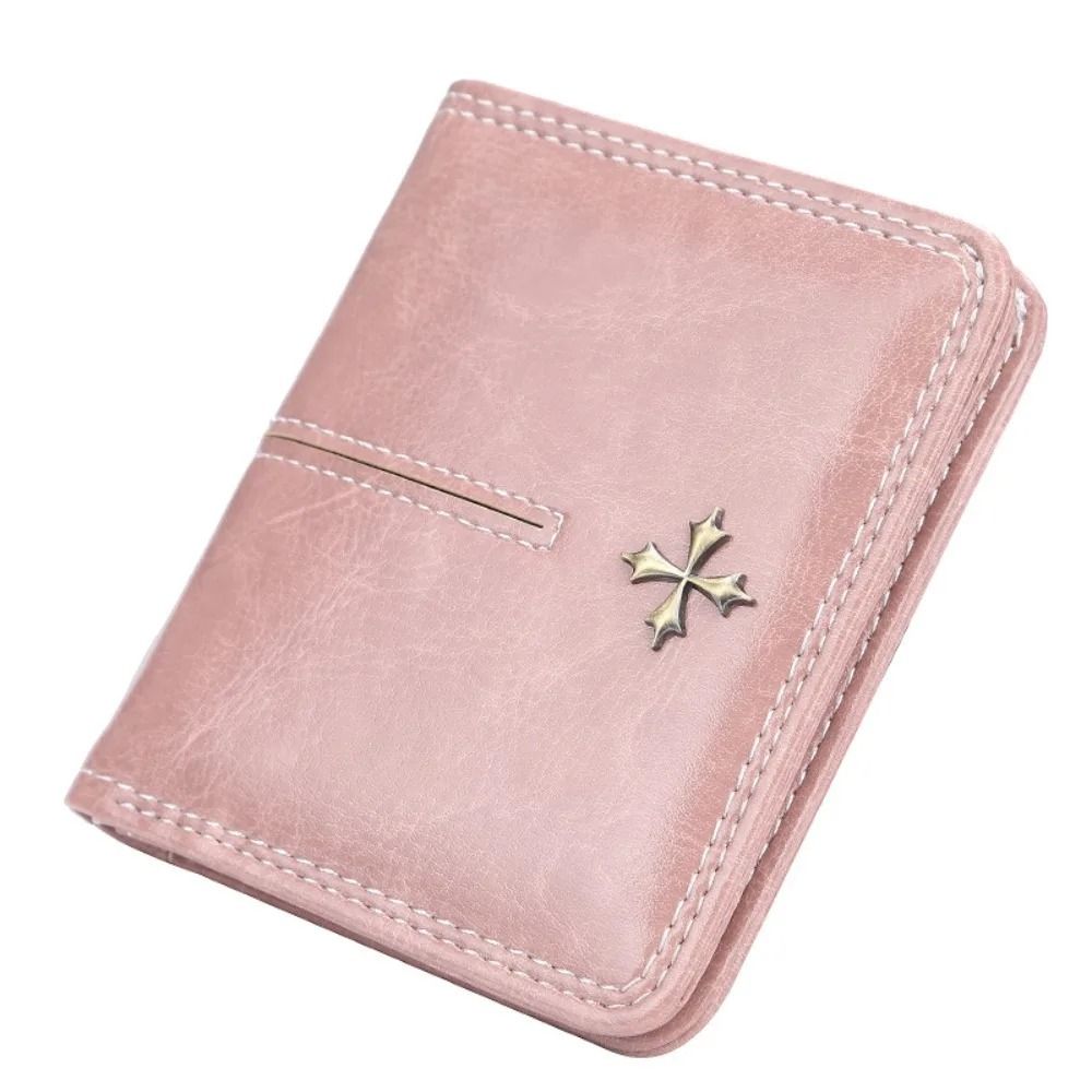 Zipper Mini Vertical Wallet – Fashionable PU Leather Square Card Holder & Coin Purse