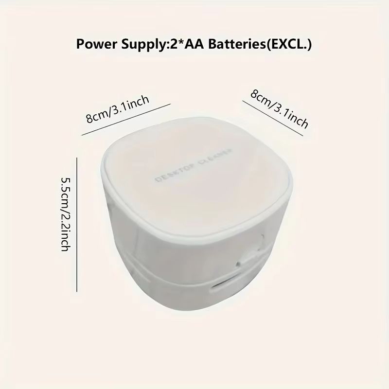 Portable Mini Desk Vacuum Cleaner – Compact Desktop Dust Sweeper for Home, Office, and Car