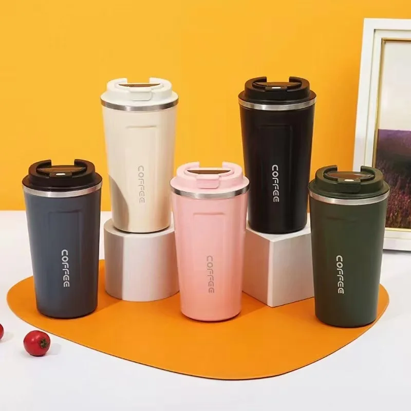 Thermal Mug, Stainless Steel Coffee Cup, Leak-Proof Thermos Bottle, Insulated Flask, Hot Tea Coffee Mug