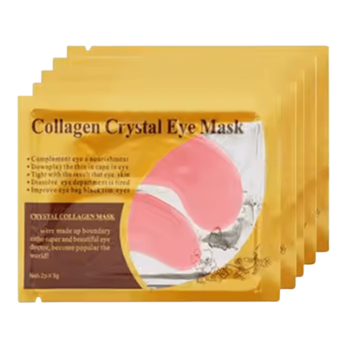 Gold Collagen Crystal Eye Mask (20 pcs / 10 Pairs) | Firming & Moisturizing Nourishing Under-Eye Skincare Patches