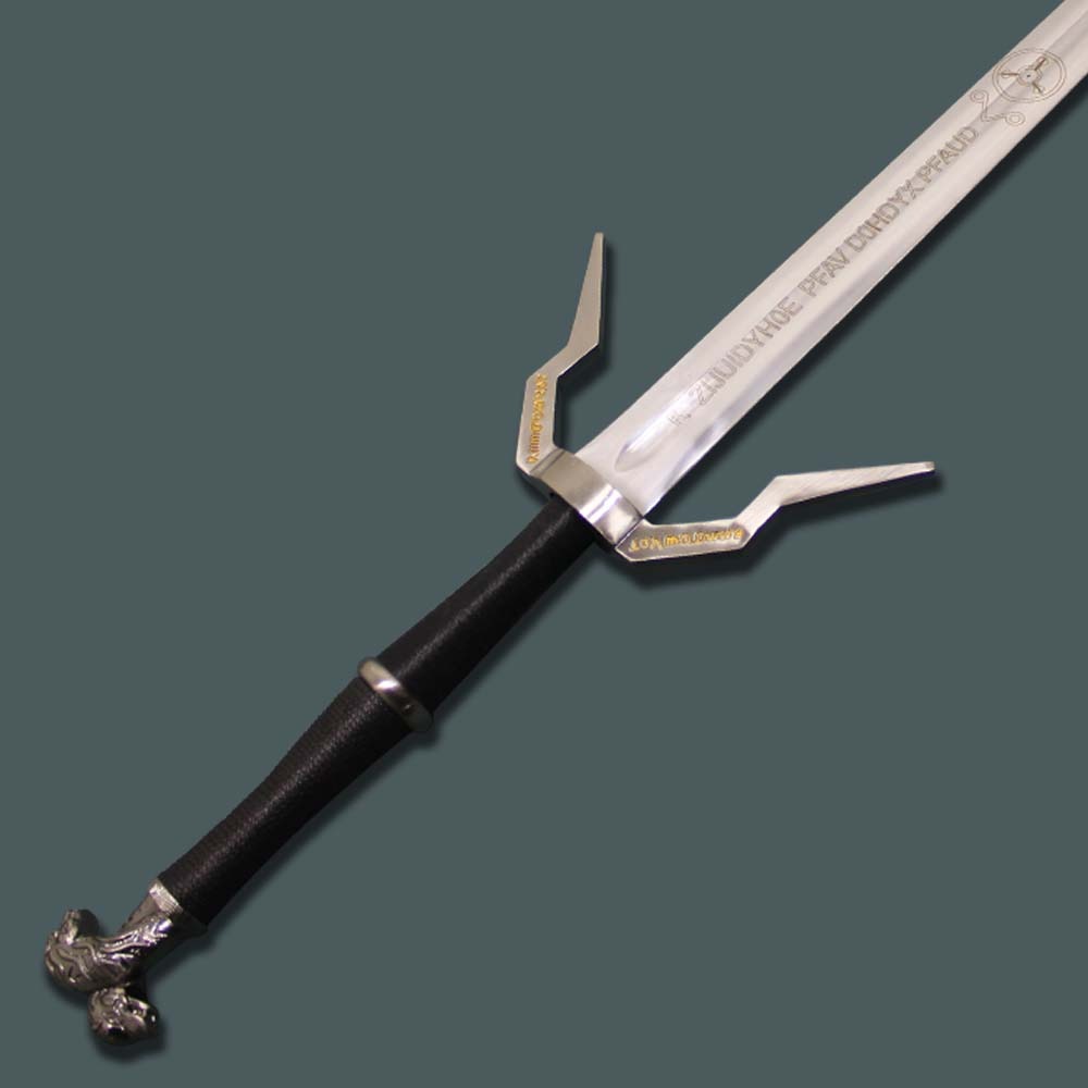 SILVER RUNE SWORD OF GERALT OF RIVIA 3 THE WITCHER 3 REPLICA SWORDS