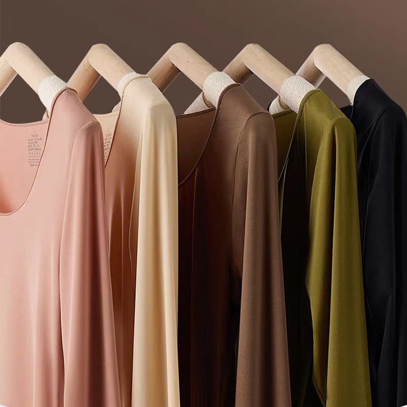 Seamless Thermal Underwear Set for Women Lightweight Warm Base Layer Long Johns