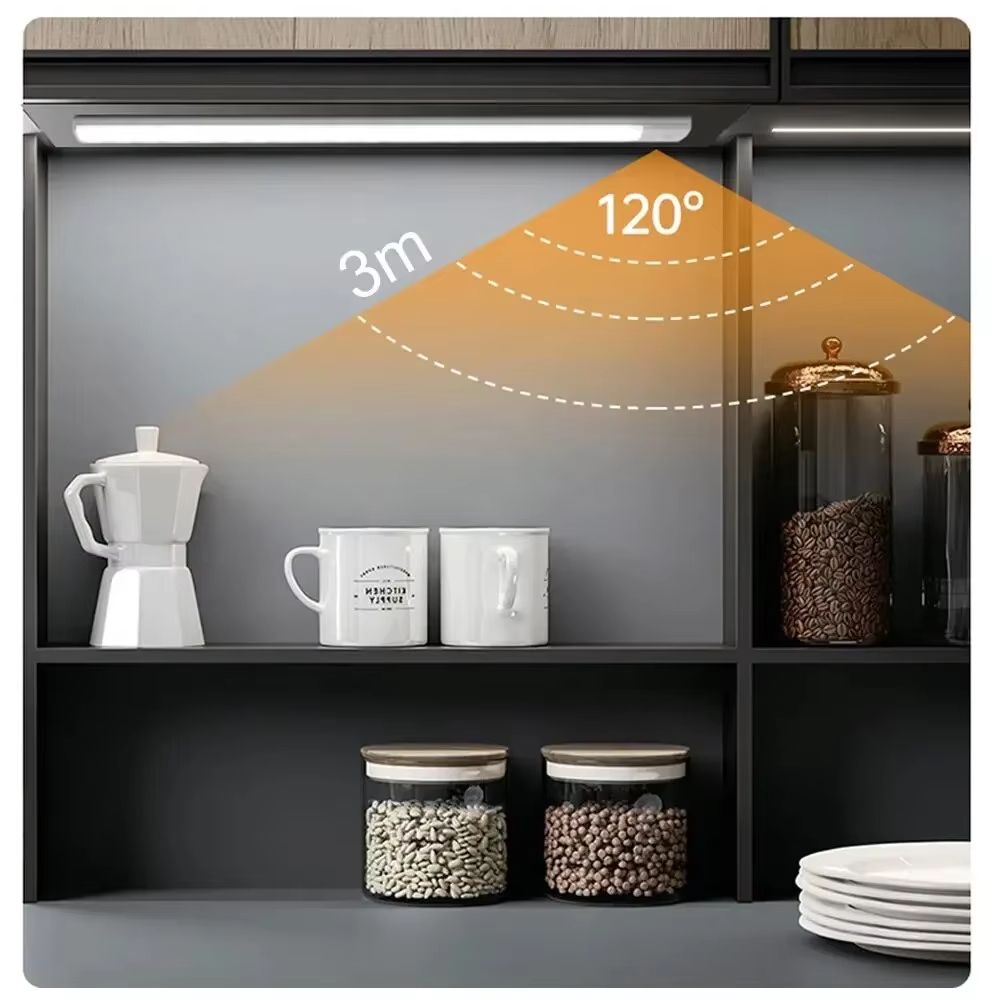 USB Rechargeable Motion Sensor LED Cabinet Light – Sleek, Wireless & Easy-to-Install Lighting for Home & Office