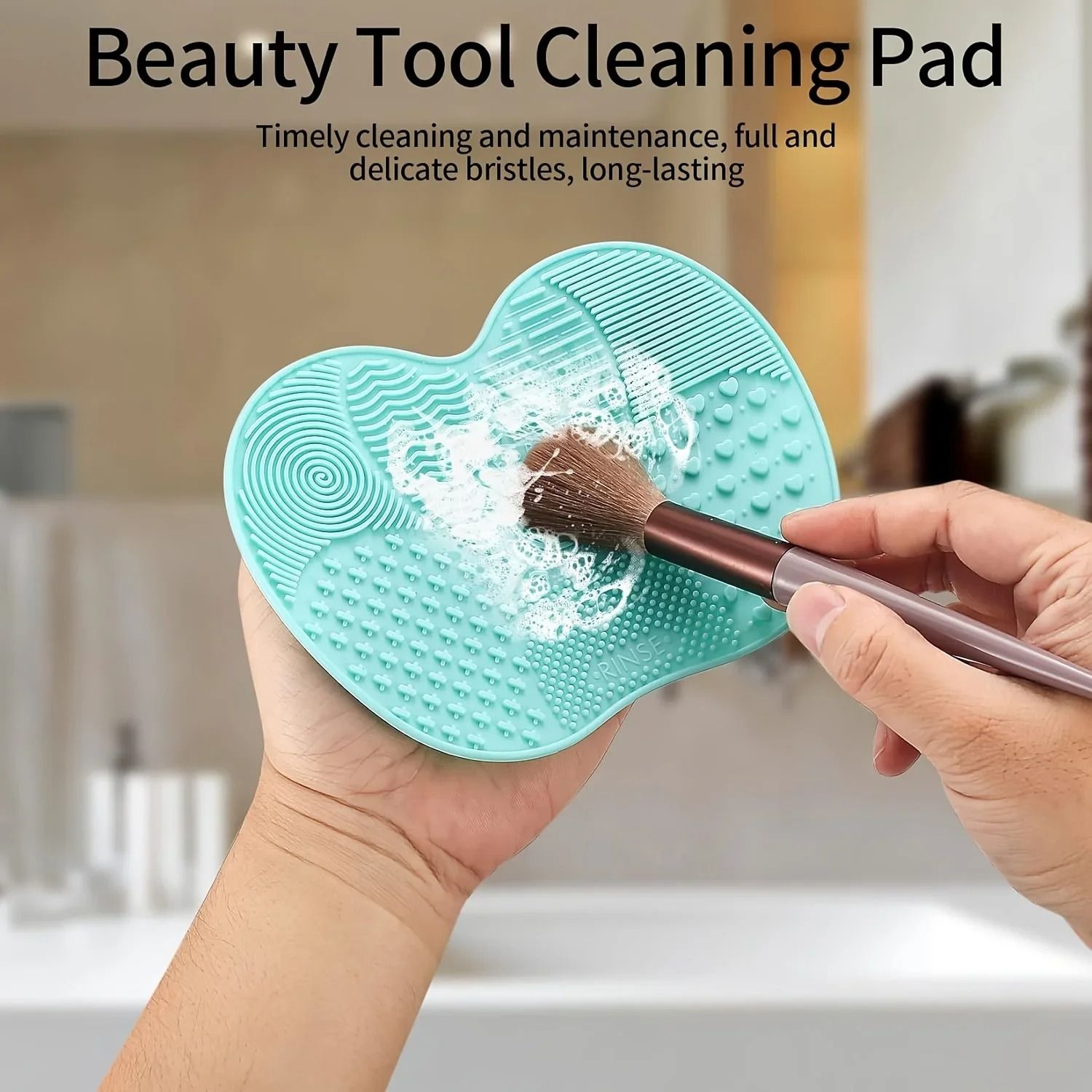 Silicone Makeup Brush Cleaning Scrub Pad