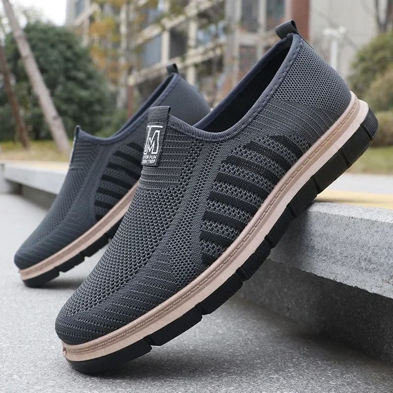 Mens Antibacterial Breathable Mesh Lightweight Sneakers