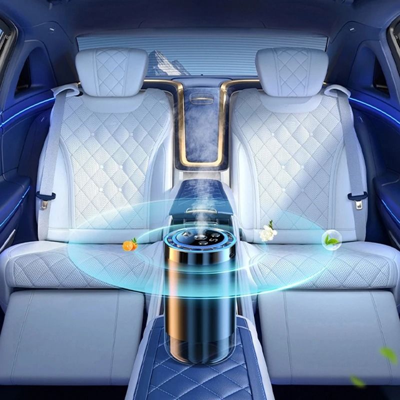Smart Car Diffuser Humidifier with Air Freshener and Essential Oil Modes