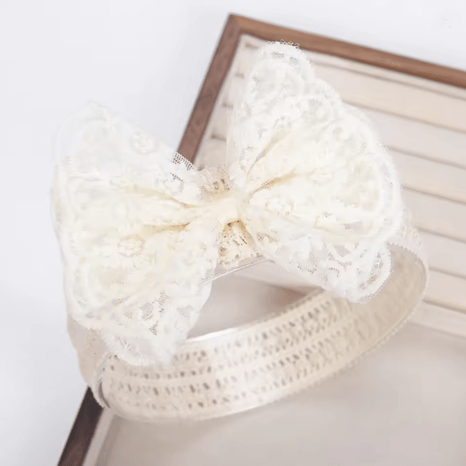 Lace Pearl Baby Headband