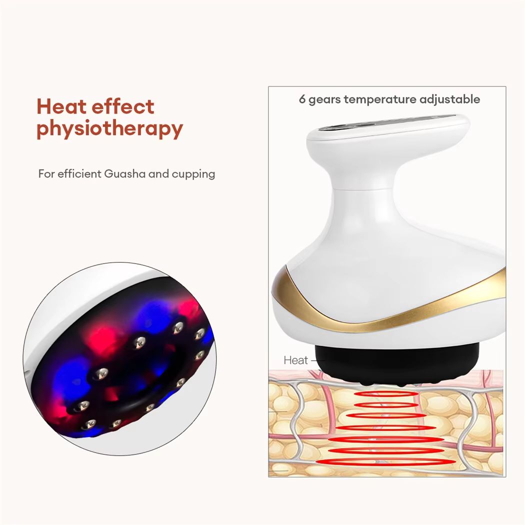 EMS Body Slimming Massager – Infrared Heating Suction Cupping with LCD Display & Gua Sha Therapy