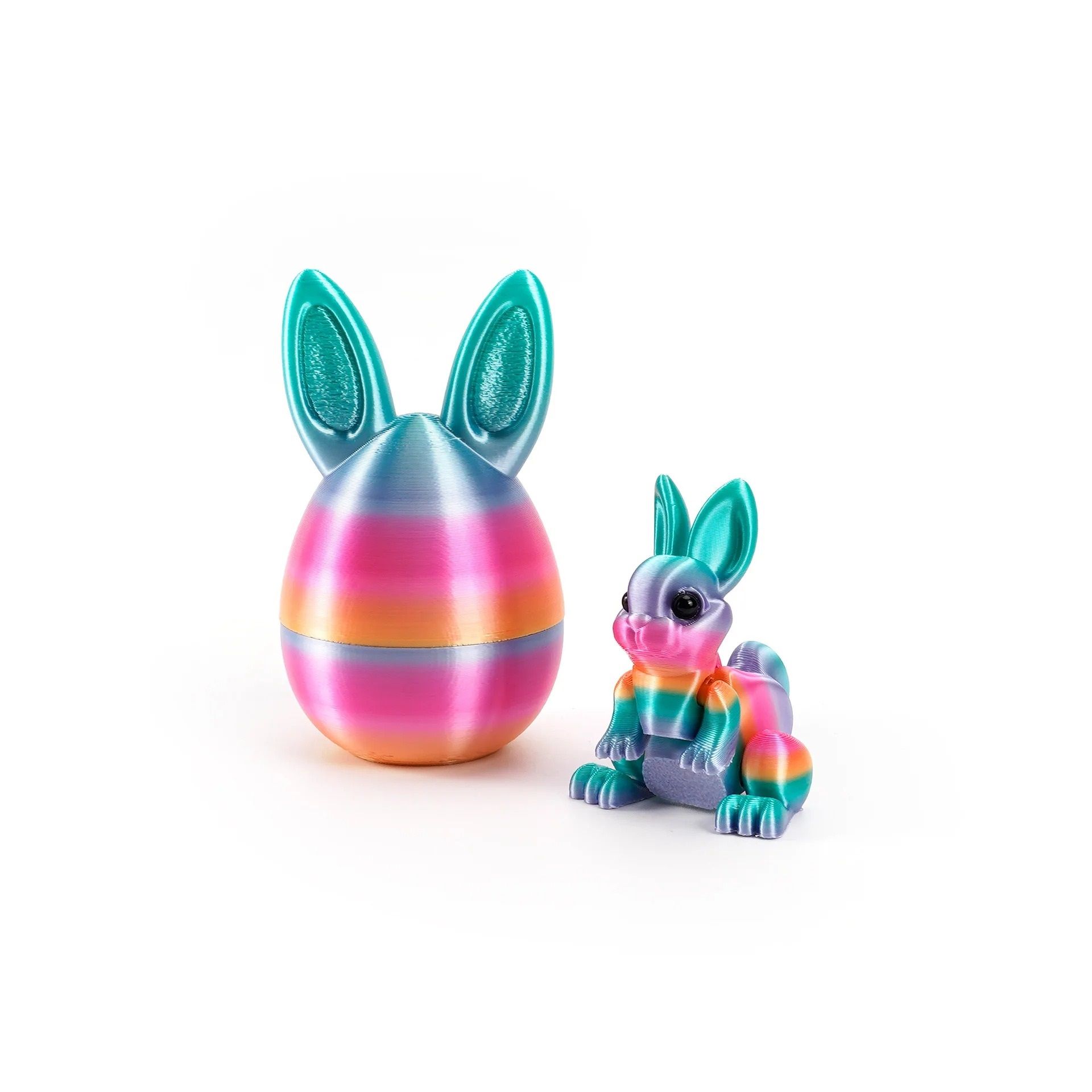 Architectural 3D-Printed Easter Rabbit Figurine