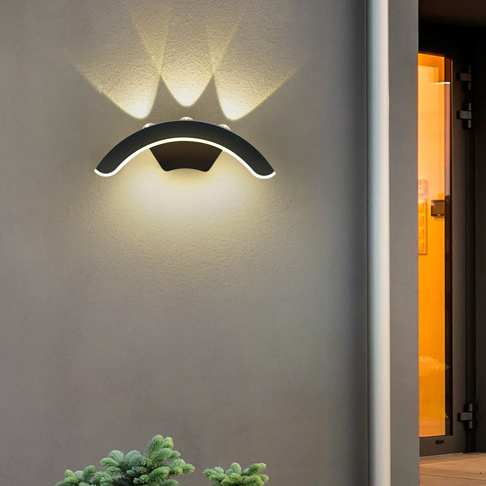 Outdoor Waterproof LED Wall Lamp, Garden Sconce Lighting for Balcony, Decorative Wall Light
