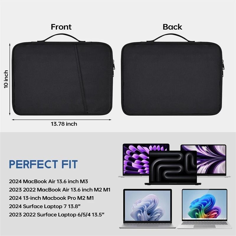 Waterproof Shockproof Handle Laptop Sleeve Case