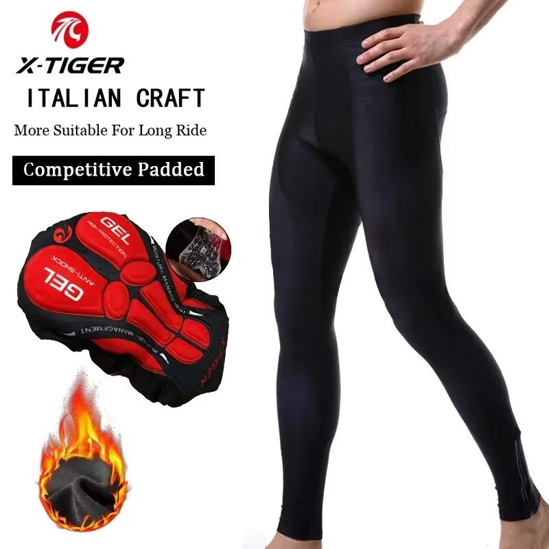 X-TIGER Winter Thermal Cycling Bib Trousers with Coolmax 5D Gel Pad