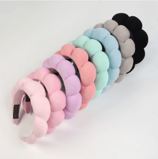 GlowSpa Microfiber Spa Headband And Wrist Wash Set