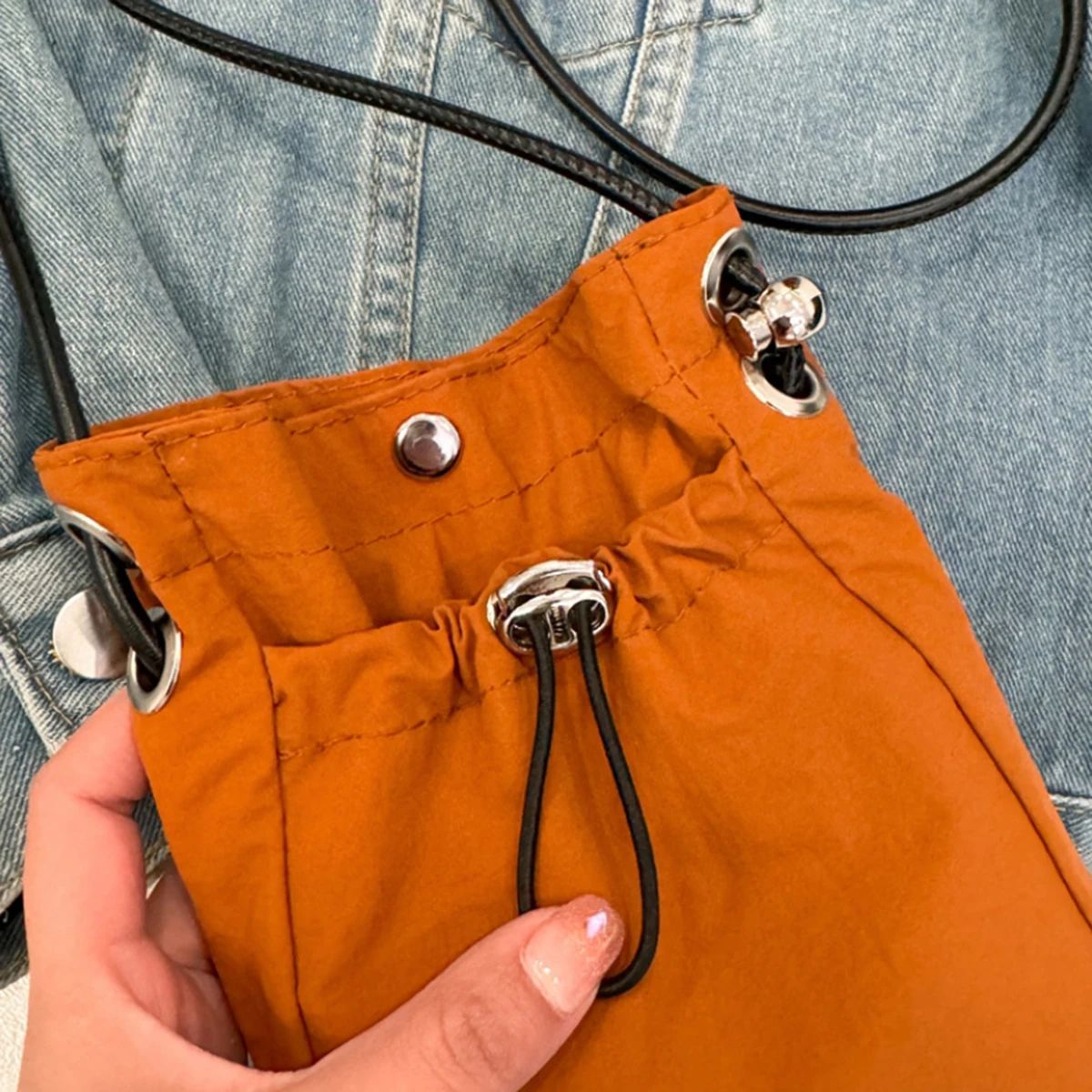 Compact Canvas Crossbody Phone Bag - Lightweight Mini Messenger Purse