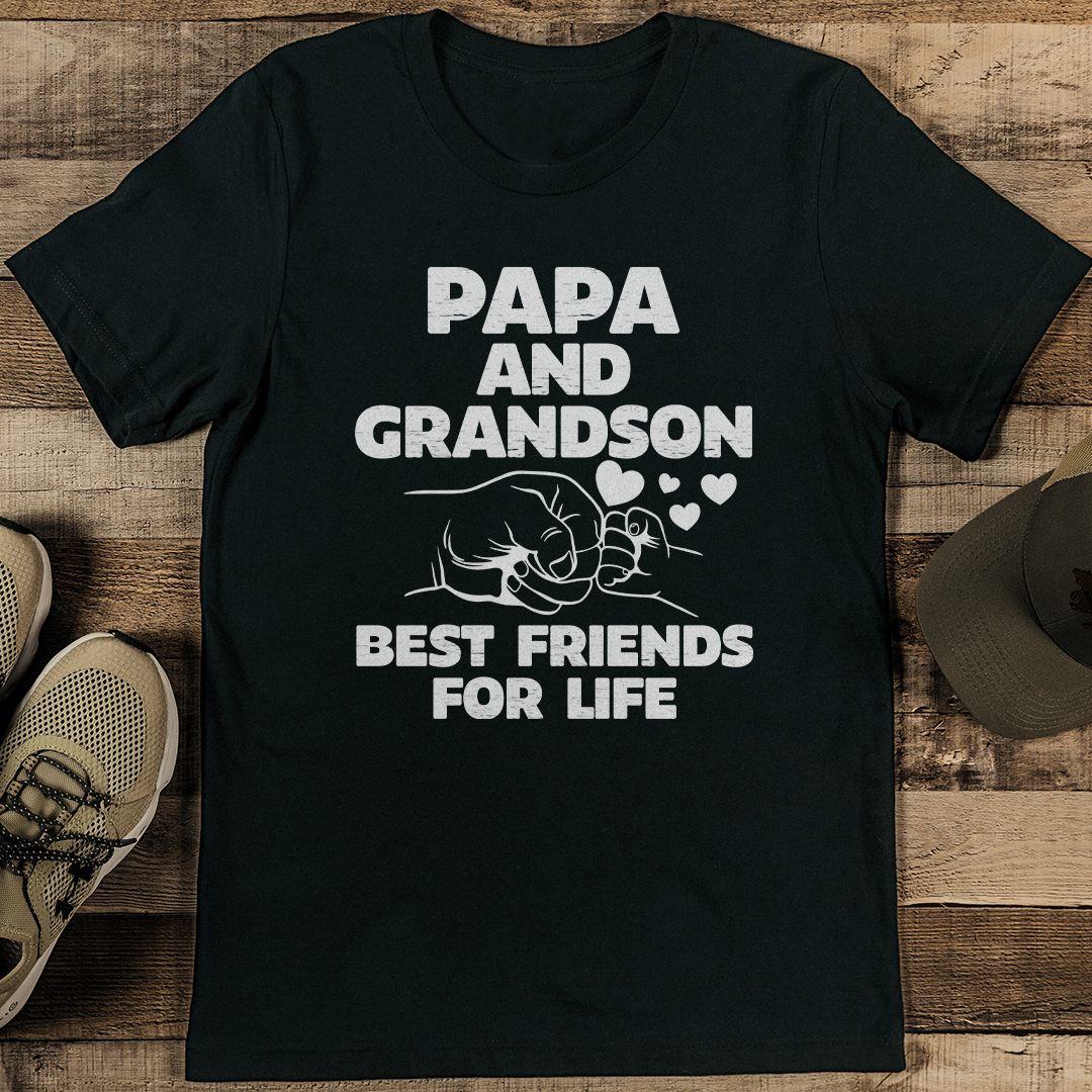 Papa And Grandson Best Friends For Life Tee