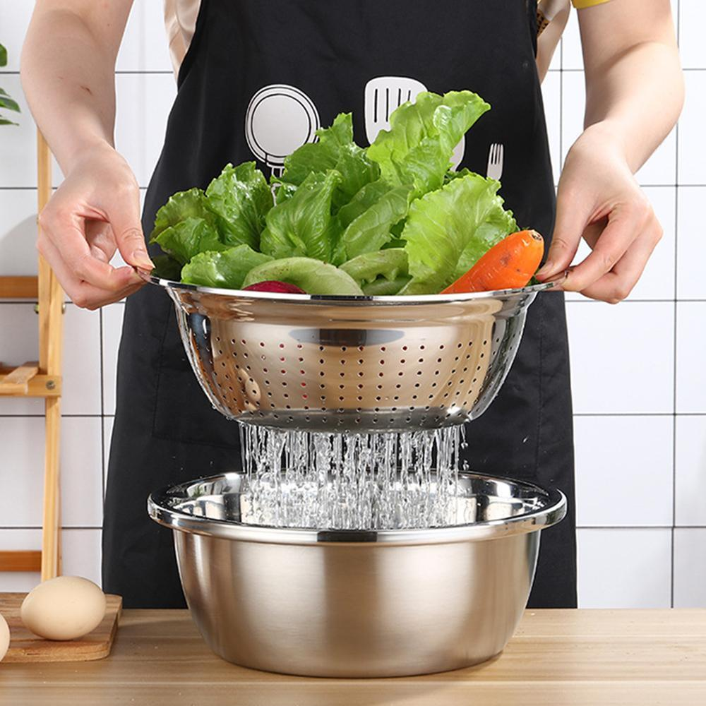 Kitchen Grater Cheese With Stainless Steel Drain Basin