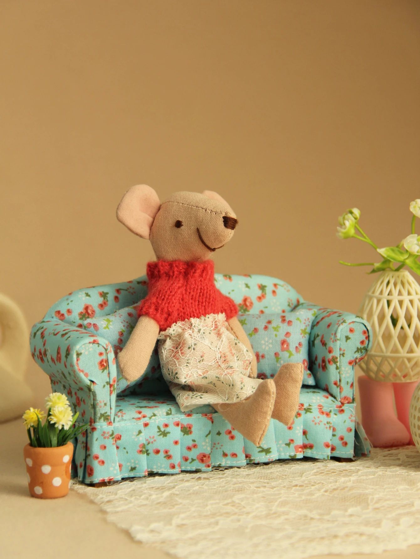 Miniature Dollhouse Furniture Gift Box Set