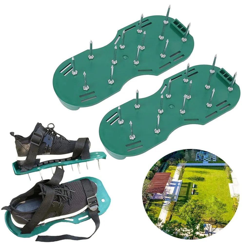 Lawn Aerator Sandals – Heavy-Duty Spiked Gardening Shoes