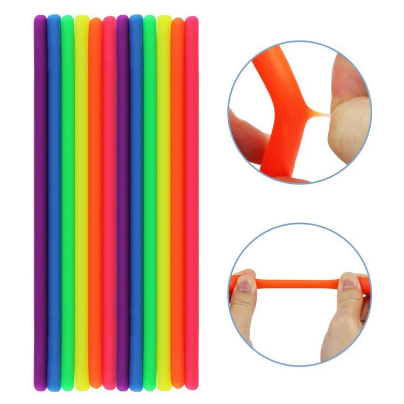 DIY Soft Rubber Noodle Elastic Rope Stress Relief Toy