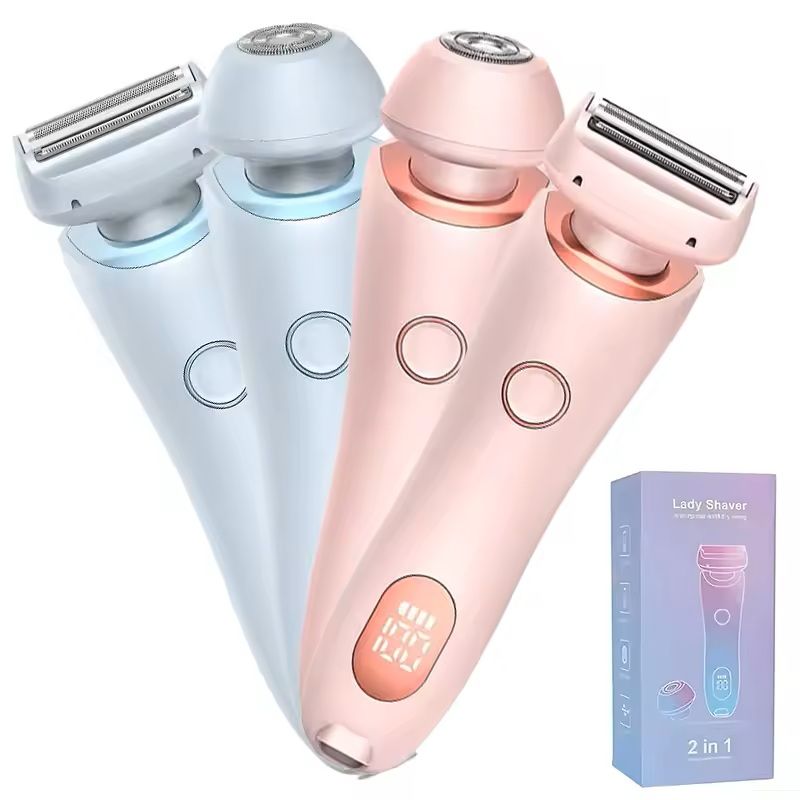 2 in 1 Womens Electric Body and Face Trimmer