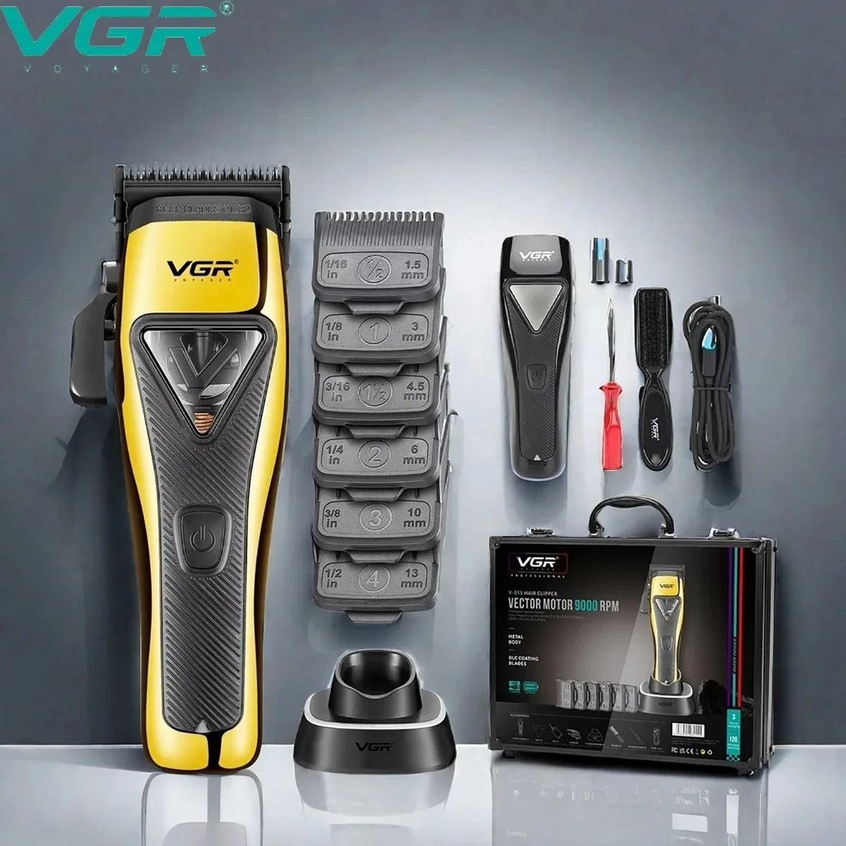 VGR V 015 Professional Hair Trimmer 9000 RPM Vector Motor
