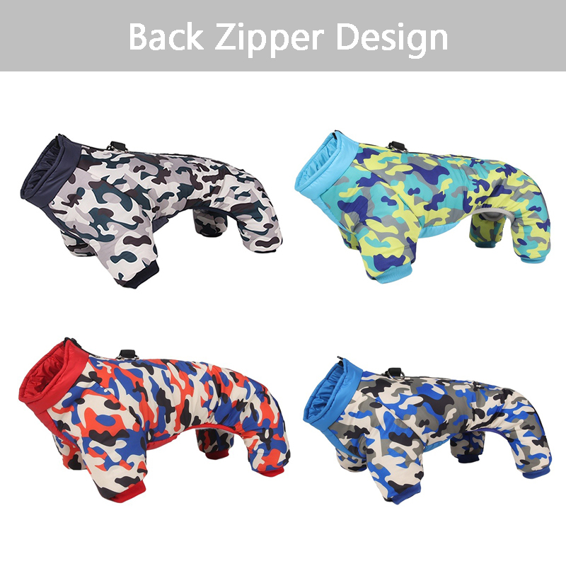 Waterproof Winter Dog Jacket for Small Medium Dogs, Warm Thicken Pet Puppy Coat for Chihuahua French Bulldog Pug Dog