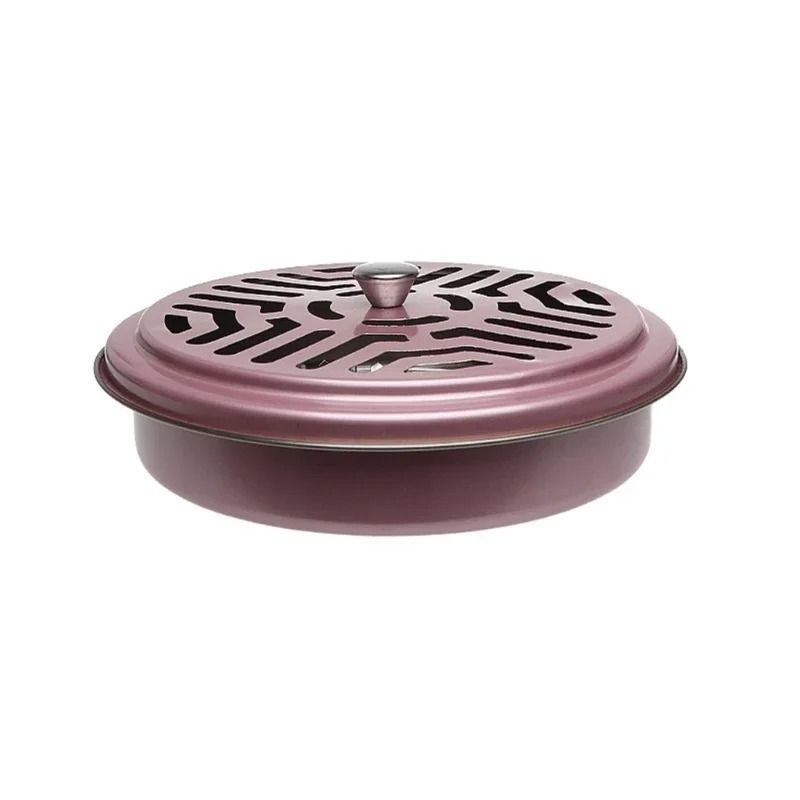 Stainless Steel Mosquito Coil Holder with Protective Cover