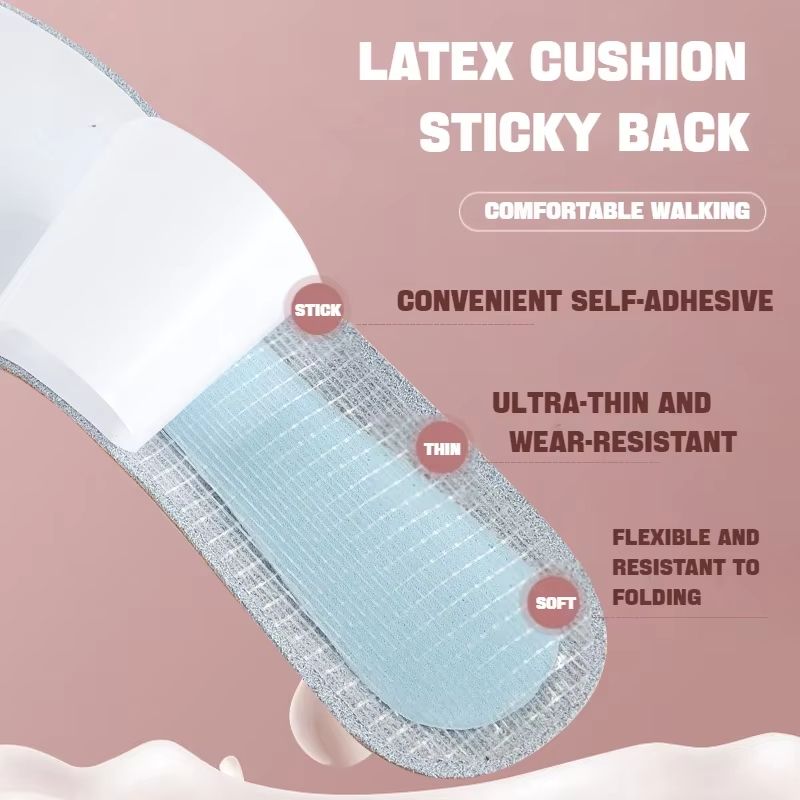 Leather Women's Insoles with Arch Support and Non-Slip Comfort for Plantar Fasciitis Relief