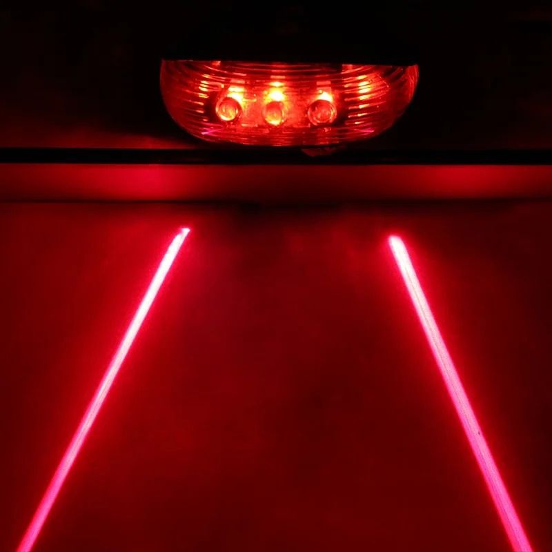 Bike LED Tail Light Laser Waterproof Bicycle Safety Warning Rear Light