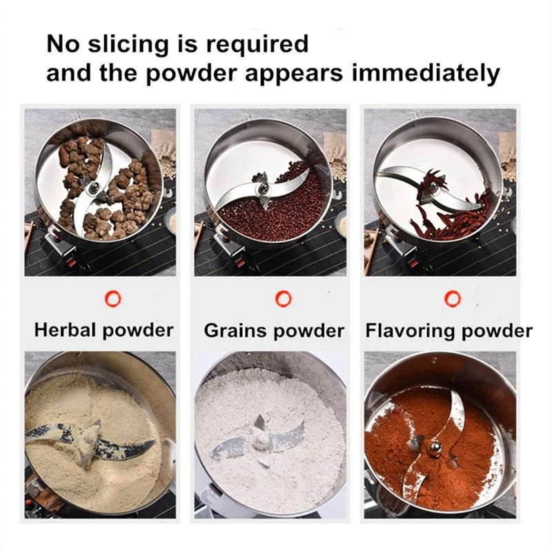 Commercial Grain Grinder High Speed Stainless Steel Powder Mill