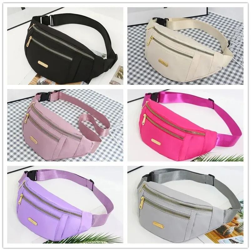Women Sports Waist Bag Multi Layer Fanny Pack