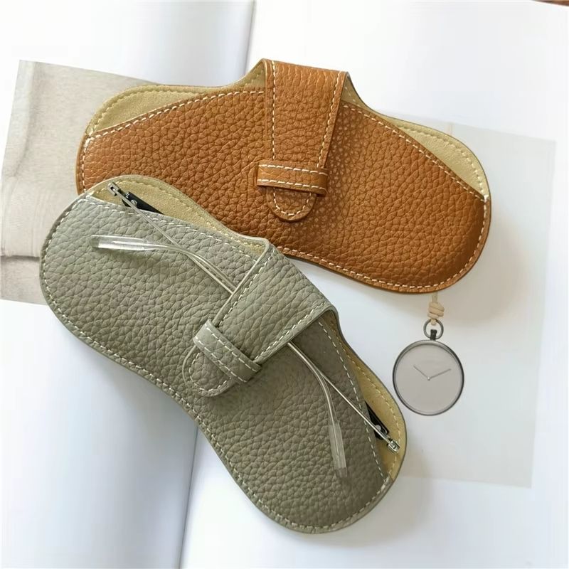 Soft Leather Glasses Case Pouch Portable Slim Sunglasses Protector for Women