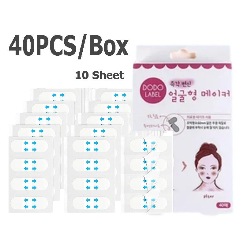 V Lift Face Tape Slim Patch Invisible Adhesive Sticker 80 PCS