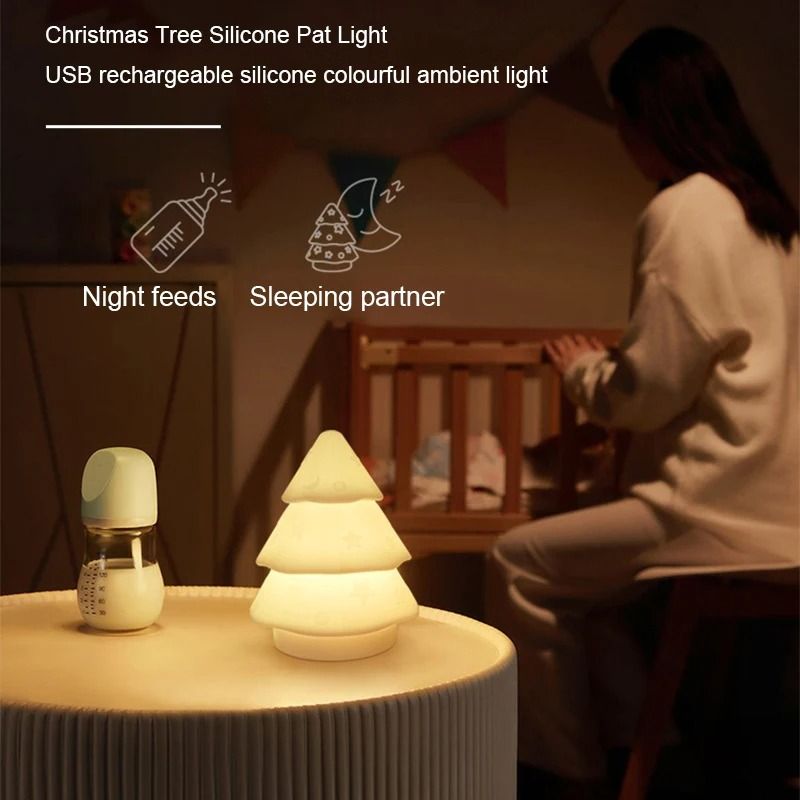 Christmas Tree Silicone Atmosphere Night Light