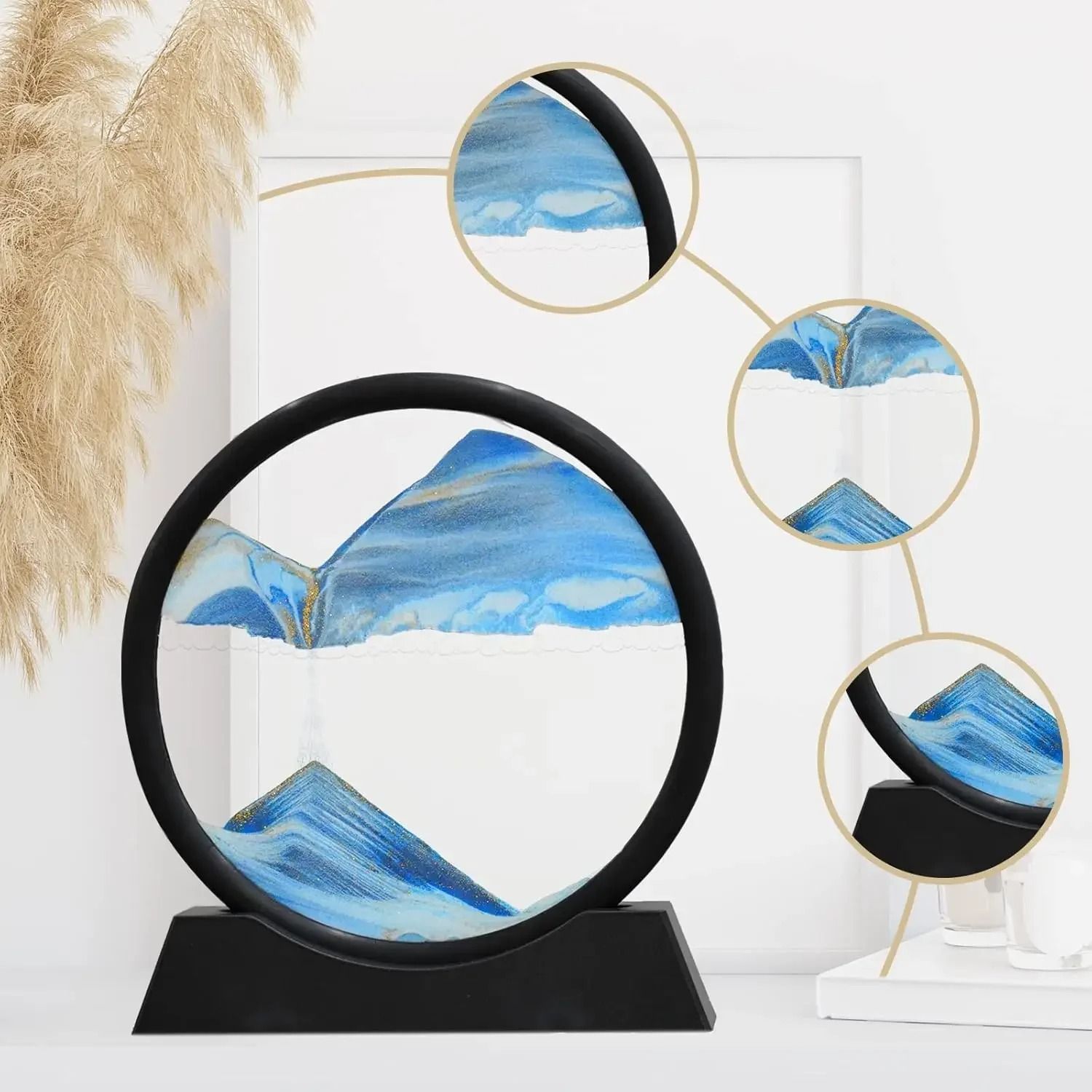 Captivating 3D Kinetic Sandscape & Rotating Quicksand Art