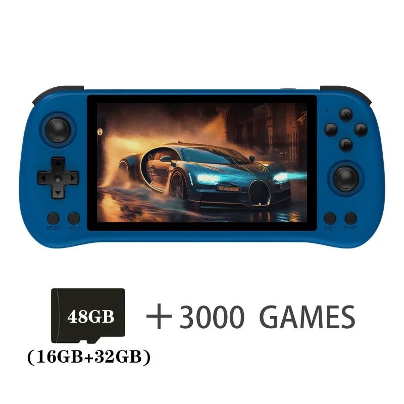 Retro Handheld Game Console with 5.5 Inch IPS Screen and Open Source System