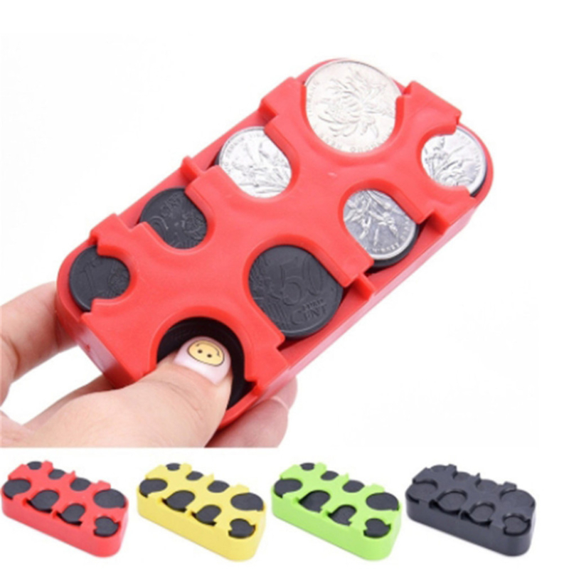 Auto Coin Holder, Euro Storage Box for Car Interior Money Organizer Container Compact & Stylish Home, Car Ornament