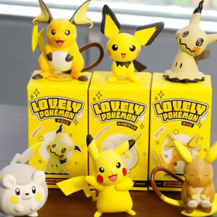 Pokemon Pokemon action figures Kawaii Pikachu Pichu Togedemaru Alola Raichu Mimikyu Anime Figures Toy Gift Set