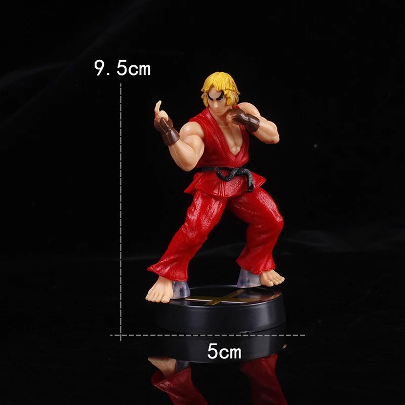 Anime Ken Masters Action Figure PVC Street Fighter Game Doll