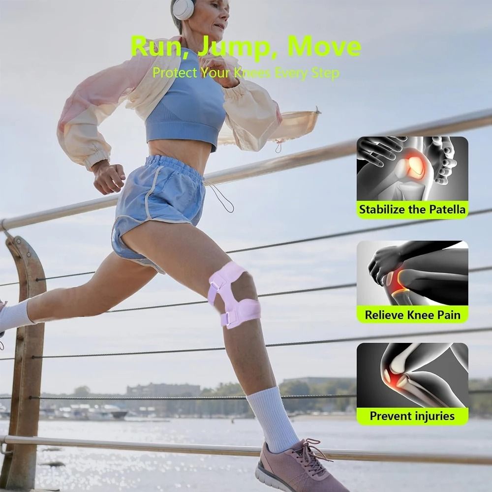 Patella Tendon Knee Strap with Gel Pad and Side Stabilizers
