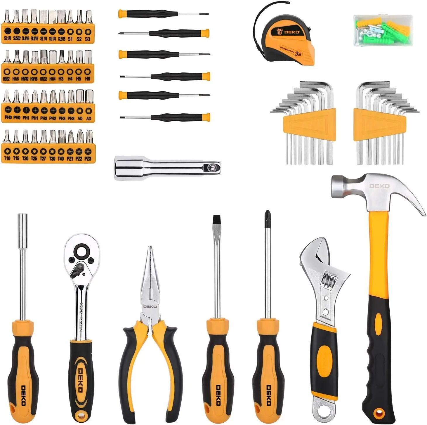 158-Piece General Household Tool Kit – Professional Auto & Home Repair Set