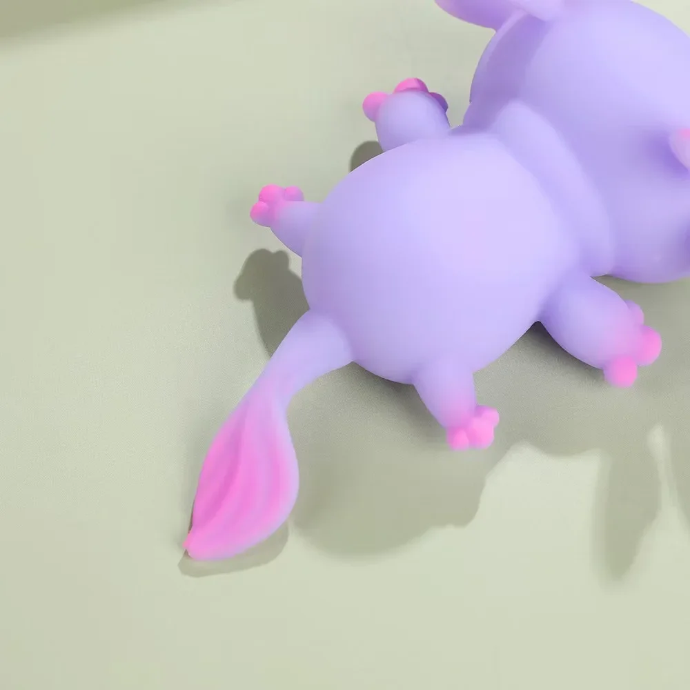 Cute Axolotl Squishy Stress Relief Toy Slow Rising Fidget Squeeze Ball